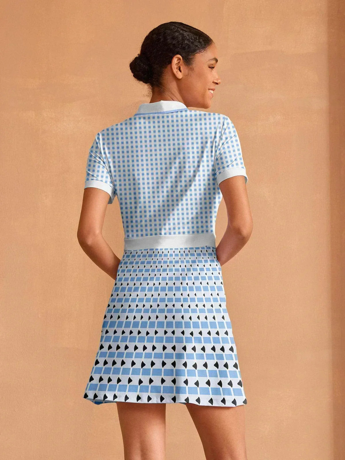 Not So Classic Short Sleeve A-Line 36.5 Inch Dress