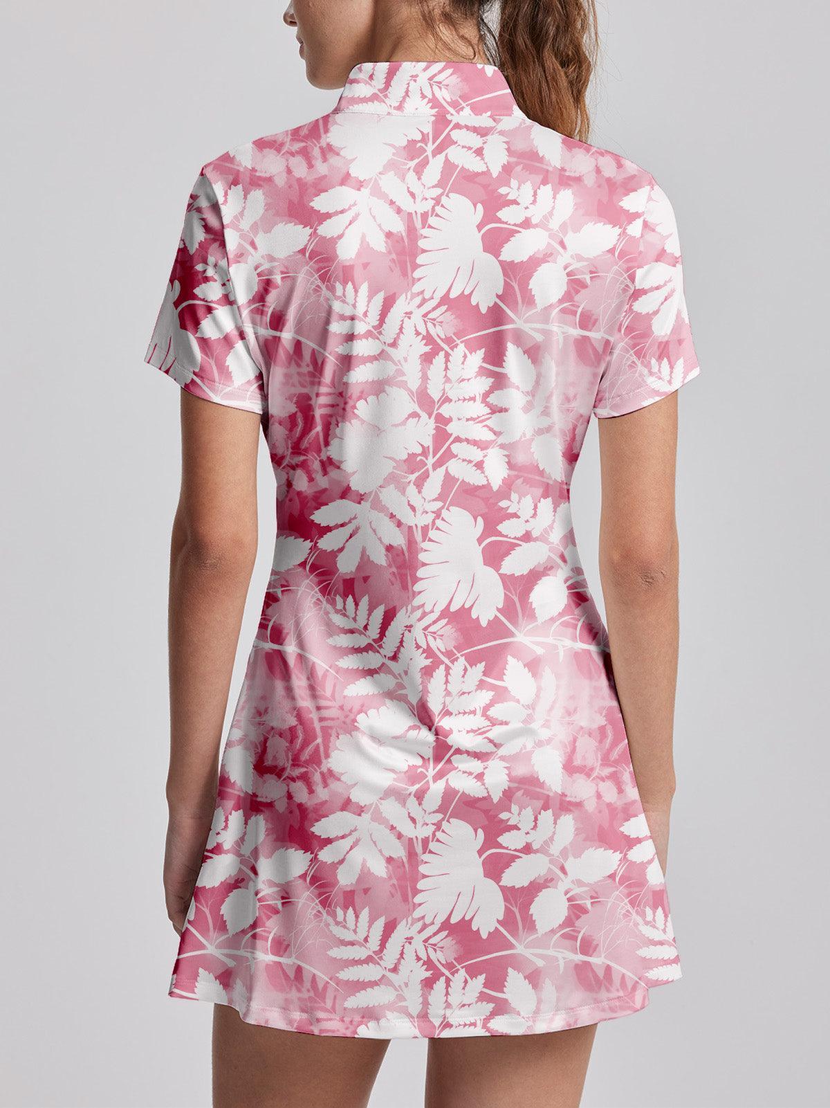 Botanical Energy Short Sleeve 36.5 Inch Dress UPF50+