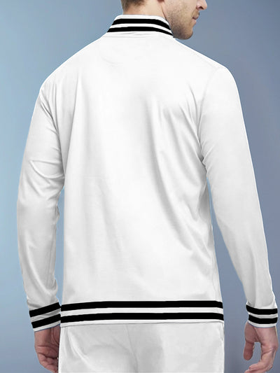 Playful Nautical Men's Golf Shirt Quarterzip UPF50+