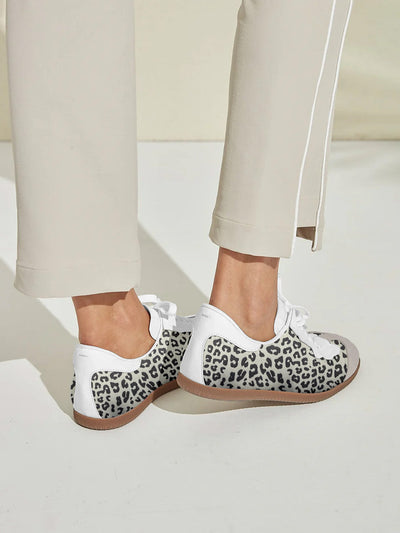 FitFlex Leather Retro Trainer Sneakers Women