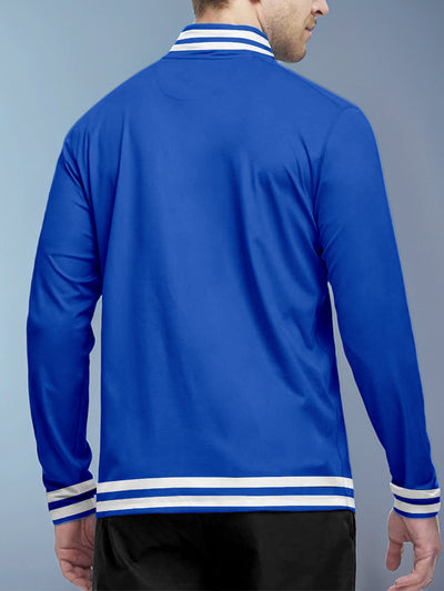 Playful Nautical Men's Golf Shirt Quarterzip UPF50+