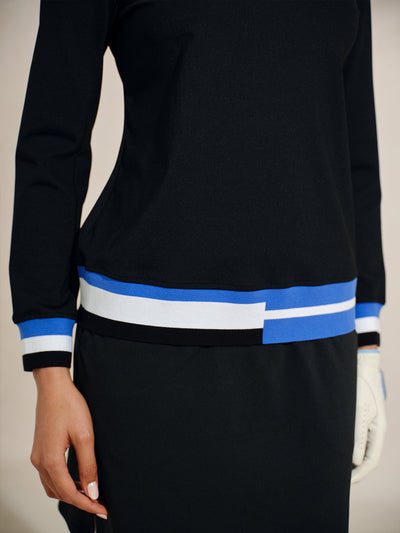 Navycore Color Block Lapel Golf Polo Shirt UPF50+