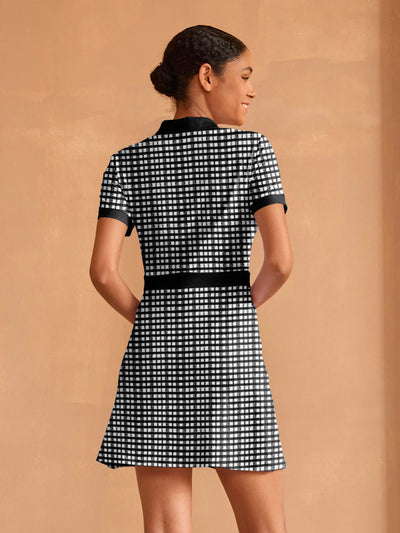 More Than Basic Short Sleeve A-Line 36.5 Inch Dress UPF50+