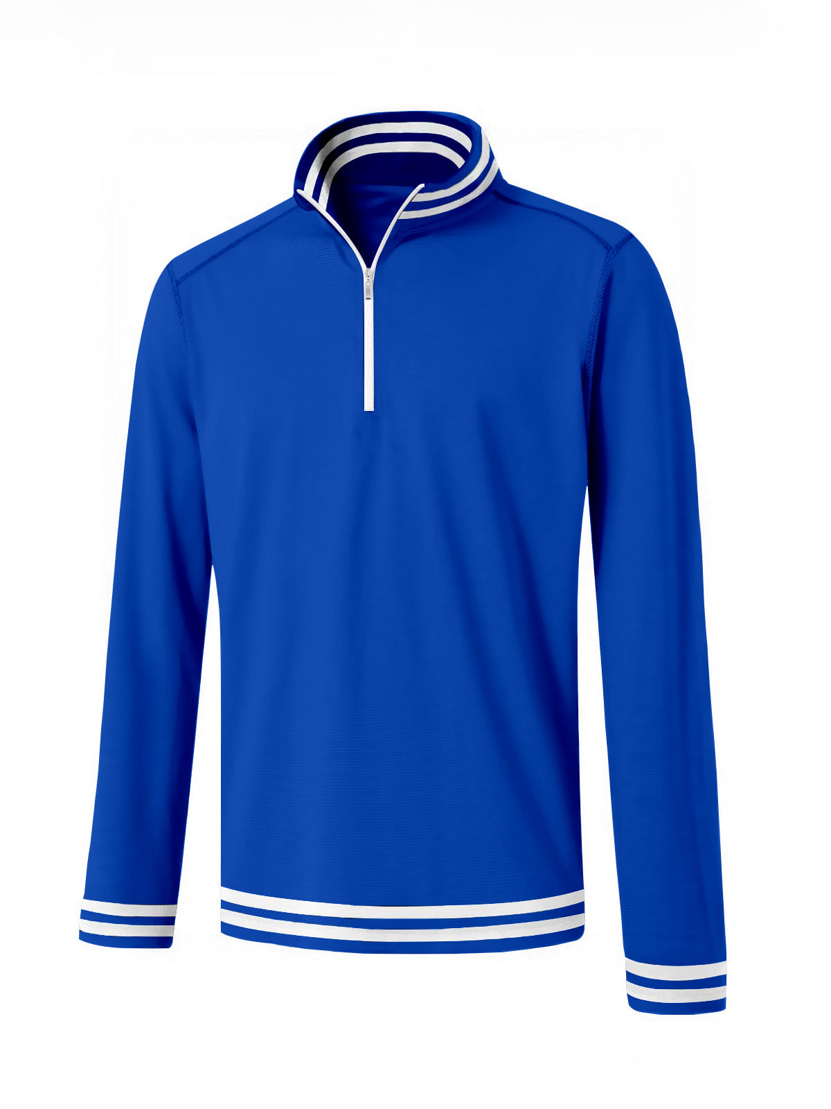 Playful Nautical Men's Golf Shirt Quarterzip UPF50+