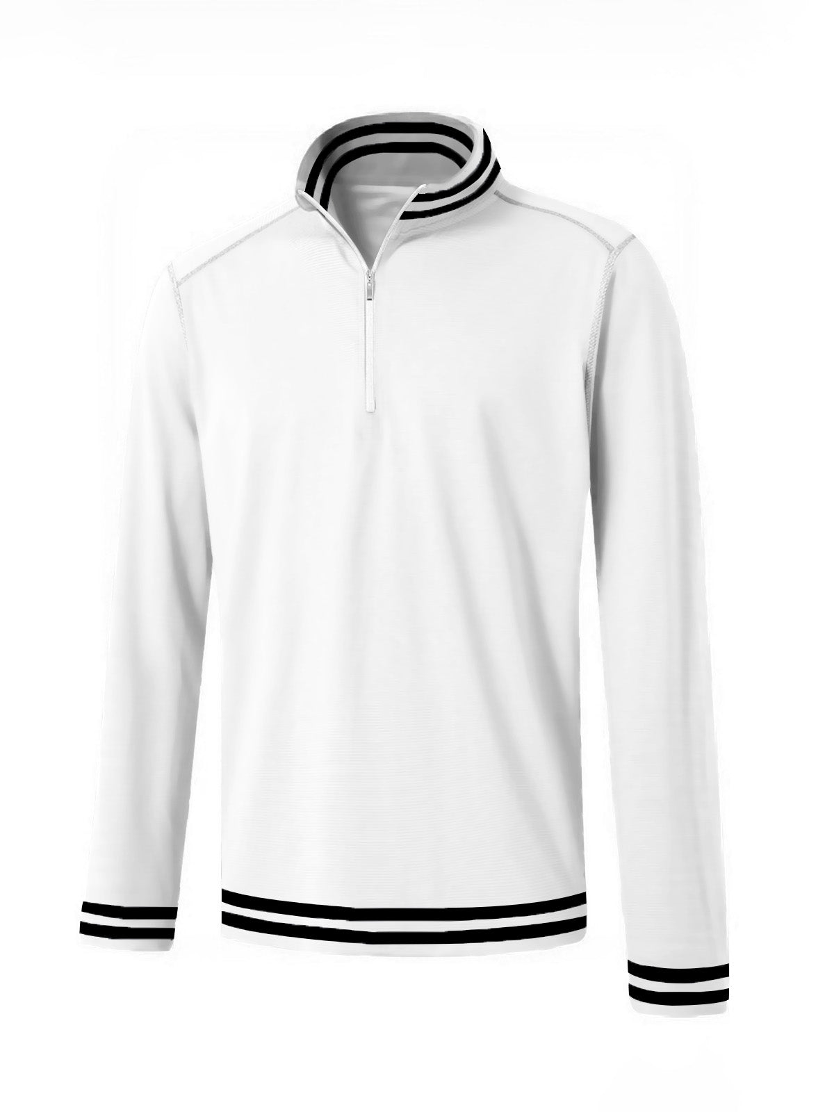 Playful Nautical Men's Golf Shirt Quarterzip UPF50+