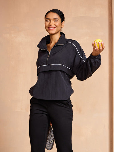 More Than Basic Long Sleeve Trimmed Pocket Sweatshirt