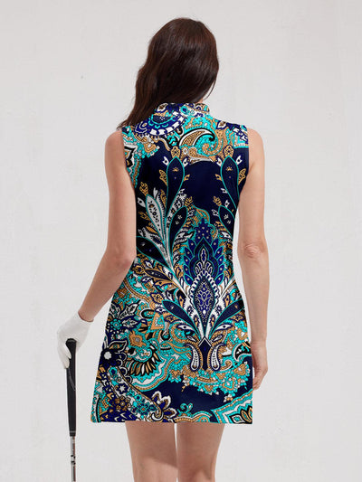 Pretty Feminine Sleeveless 36.5 Inch Dress UPF50+