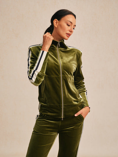 UltraSoft Velvet Long Sleeve Full Zip Jacket