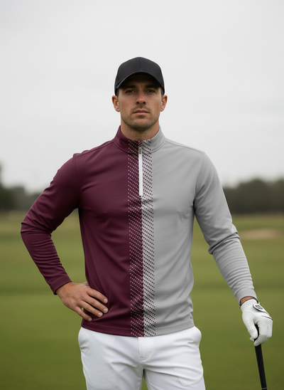 Not So Classic Men's Golf Shirt Quarterzip UPF50+