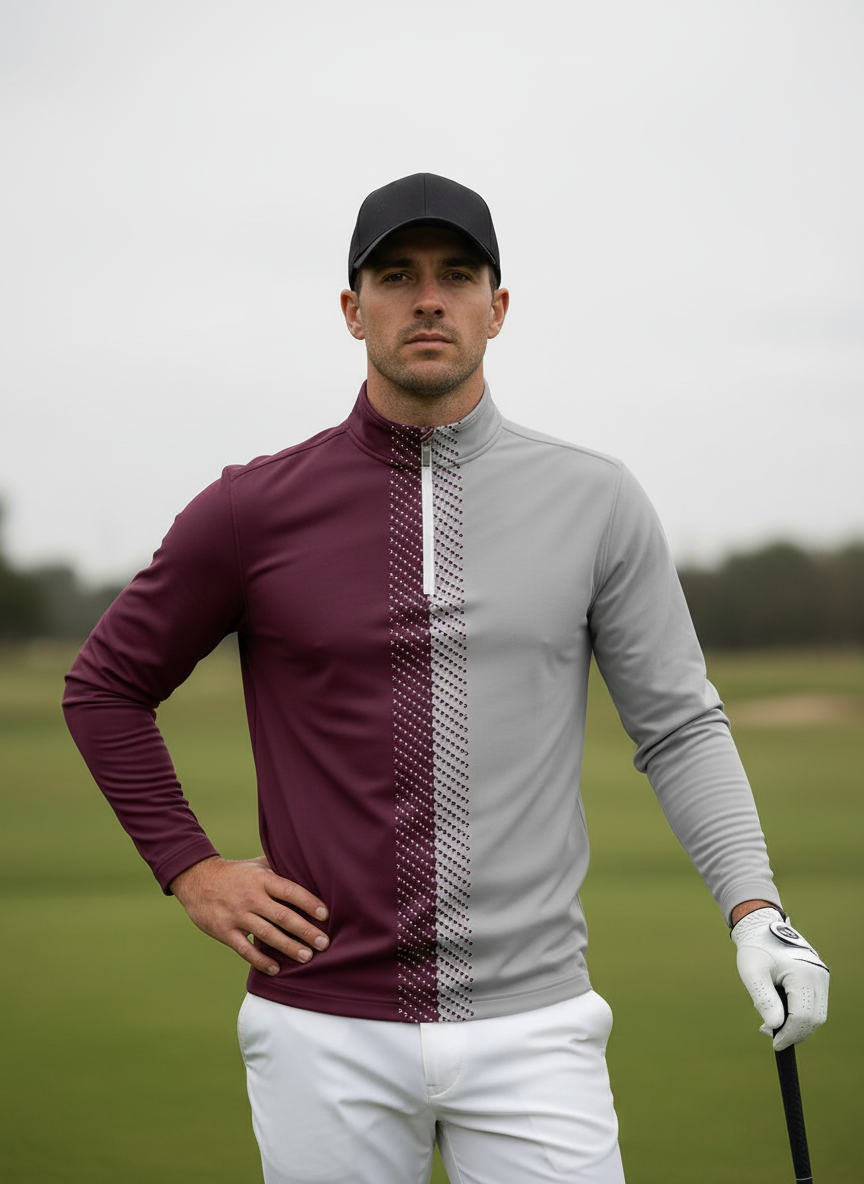 Not So Classic Men's Golf Shirt Quarterzip UPF50+