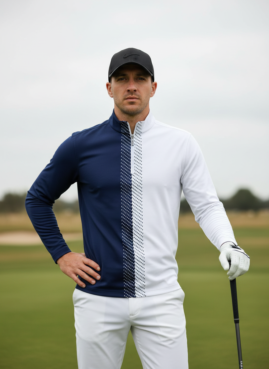 Not So Classic Men's Golf Shirt Quarterzip UPF50+