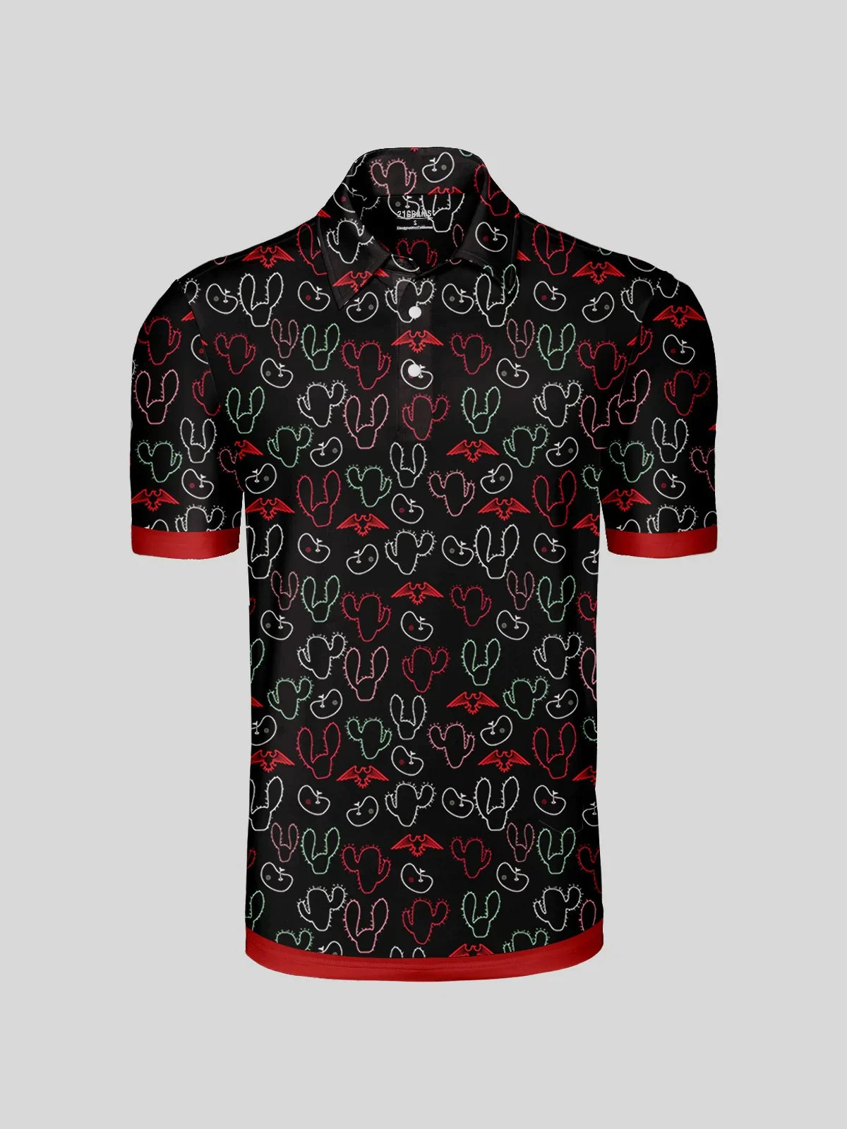 Hyped-up Tropical Men's Polo Top UPF50+