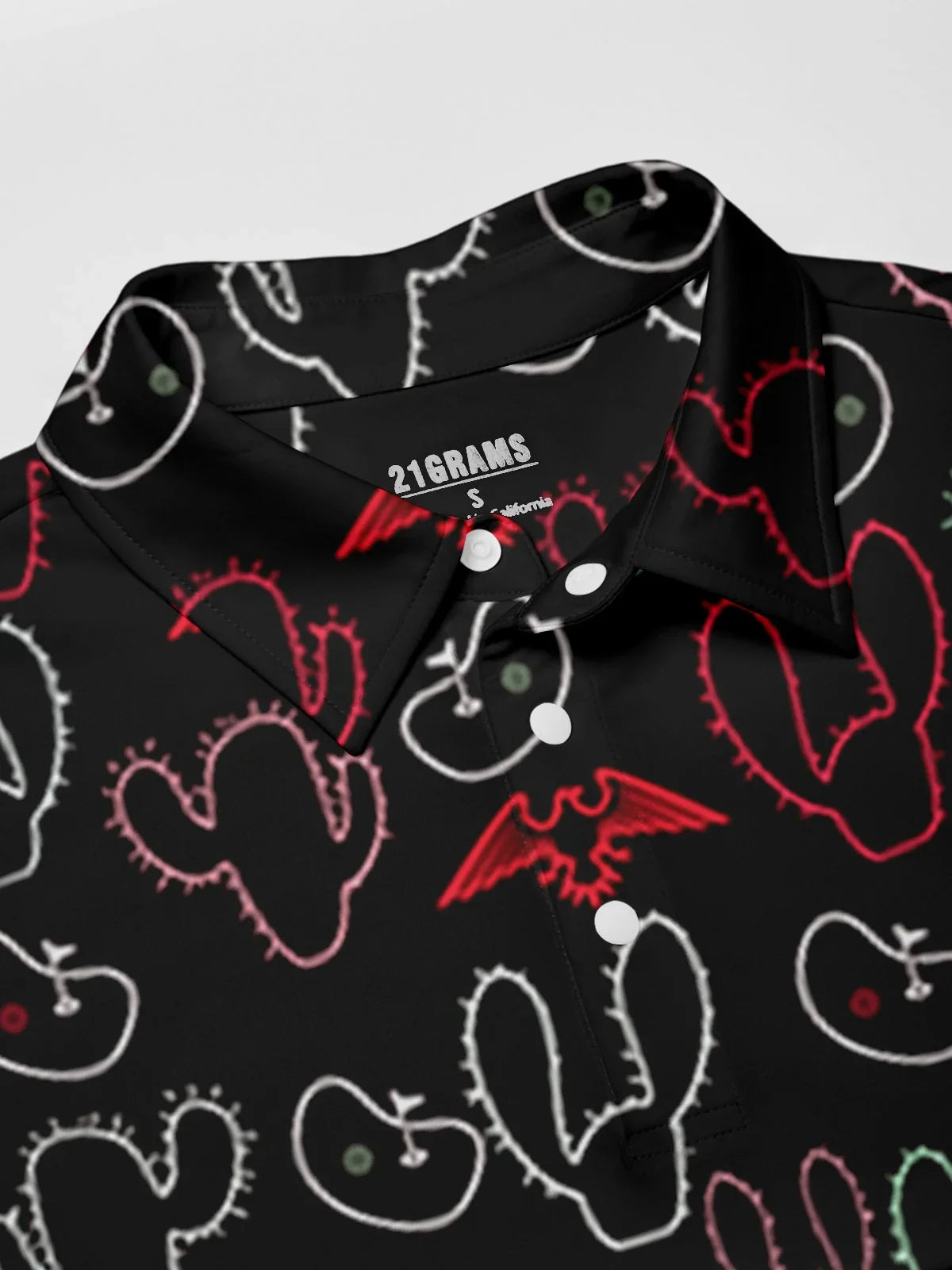 Hyped-up Tropical Men's Polo Top UPF50+