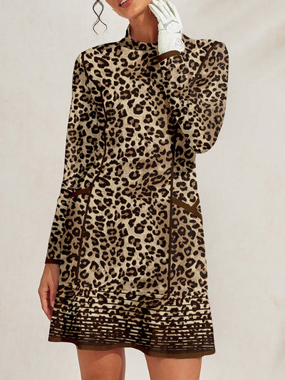 Wildlife Party Long Sleeve Ruffle 36.5 Inch Dress