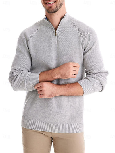 More Than Basic Men's Golf Quarter Zip Sweater