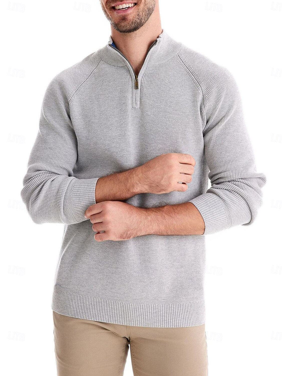 More Than Basic Men's Golf Quarter Zip Sweater