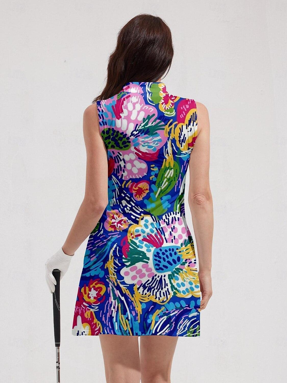 Hyped-up Tropical Sleeveless 36.5 Inch Dress UPF50+
