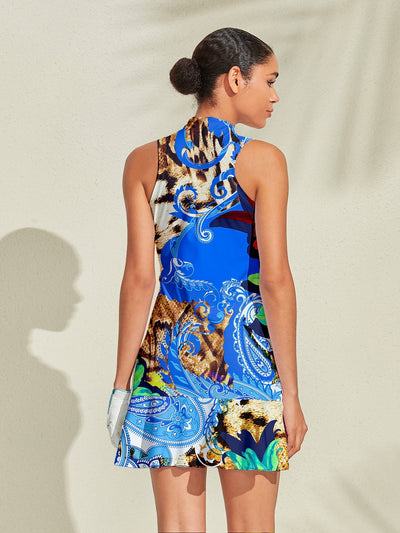 Wildlife Party Ruffle 35.5 Inch Dress For Golf Pickleball & Tennis
