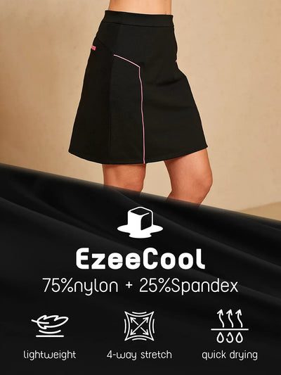 More Than Basic 19 Inch Trimmed Shift Skort