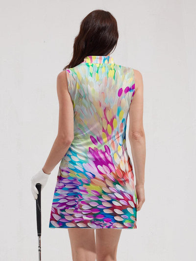 Hyped-up Tropical Sleeveless 36.5 Inch Dress UPF50+