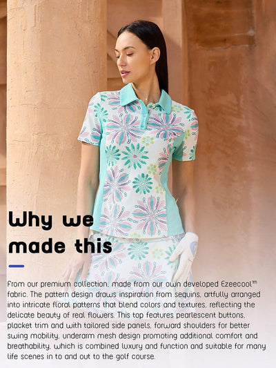 Ultrasoft Premium Short Sleeve Color Block Polo UPF50+
