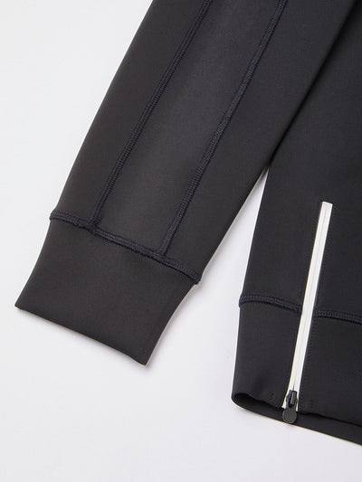 Basic Men's Irregular Zip Collar Long Sleeve Sweatshirt