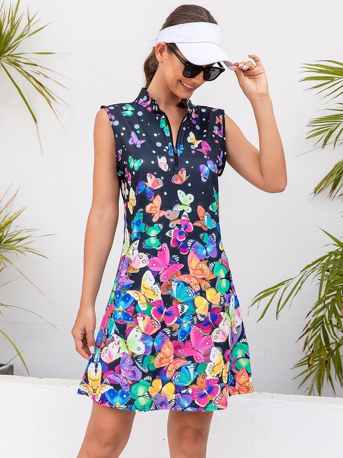 Wildlife Party Sleeveless 36.5 Inch Dress UPF50+