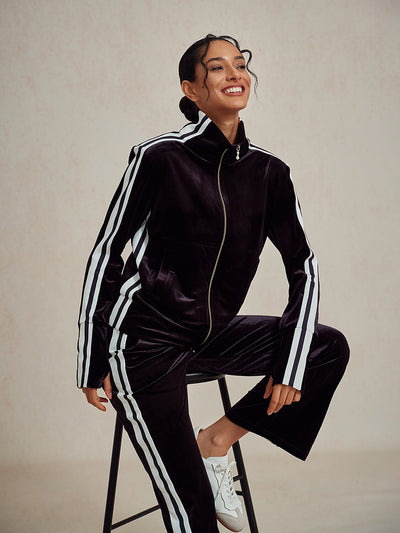 UltraSoft Velvet Long Sleeve Full Zip Jacket