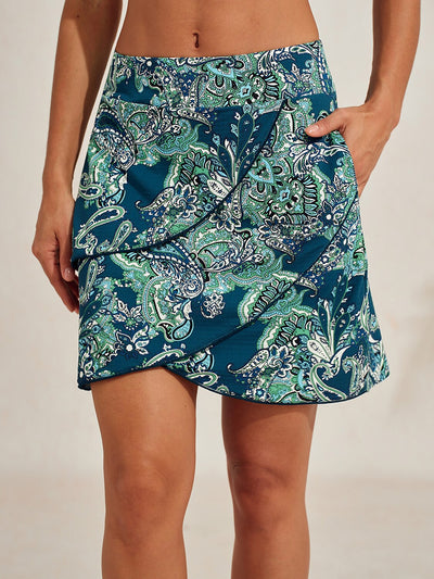 Ultrasoft Premium 18.5 Inch Asymmetrical Skort UPF50+