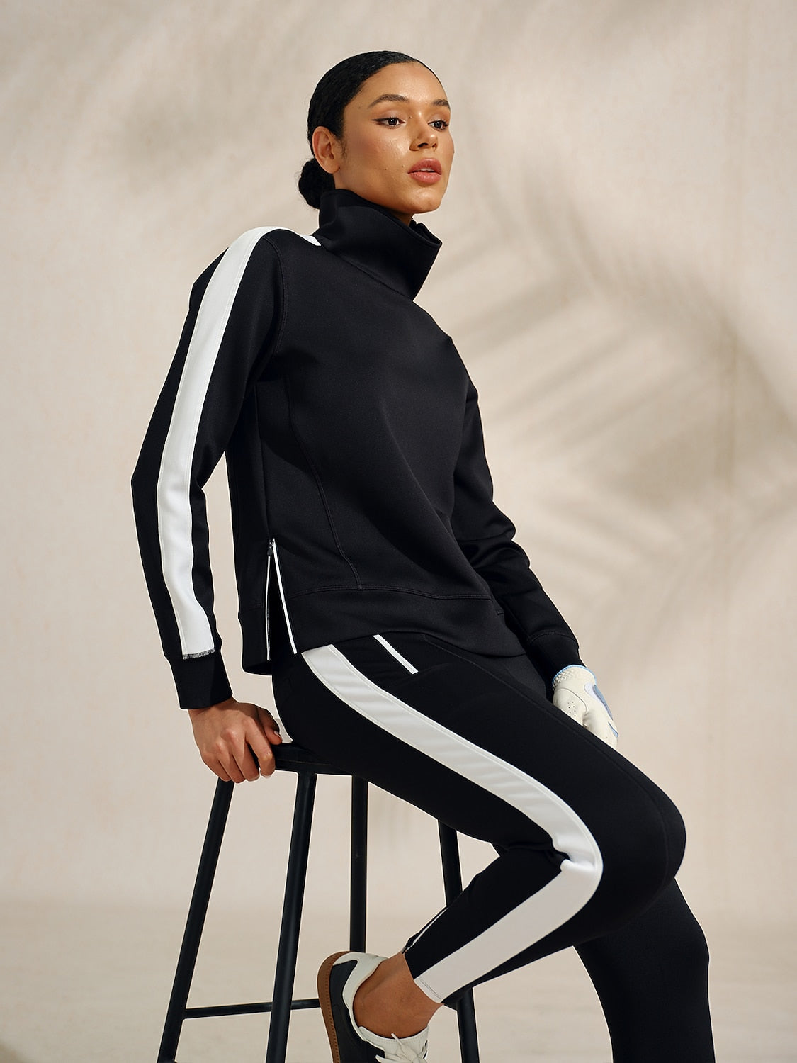 More Than Basic Irregular Collar Golf Sweatshirt