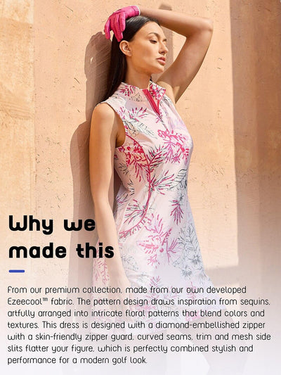 Ultrasoft Premium Sleeveless Mock Neck 35.5 Inch Dress UPF50+