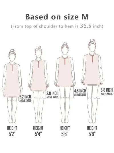 Playful Nautical Sleeveless 36.5 Inch Dress UPF50+