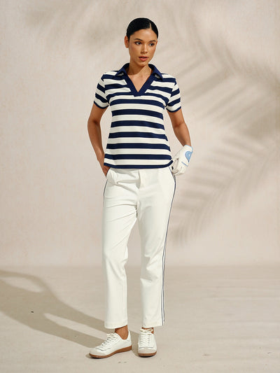 Navycore Short Sleeve V-Neck Pique Golf Shirt