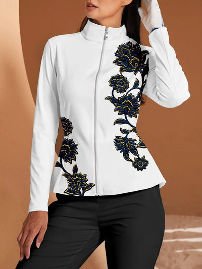 Botanical Energy Ruffle Golf Jacket Sun Protection