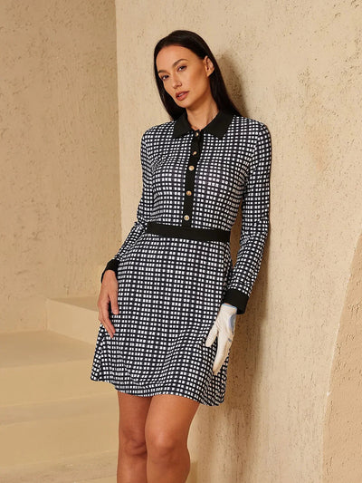 More Than Basic Long Sleeve A-Line 36.5 Inch Dress UPF50+