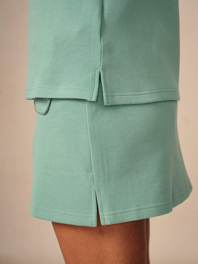 Crisp Couture Long Sleeve Pique Quarterzip