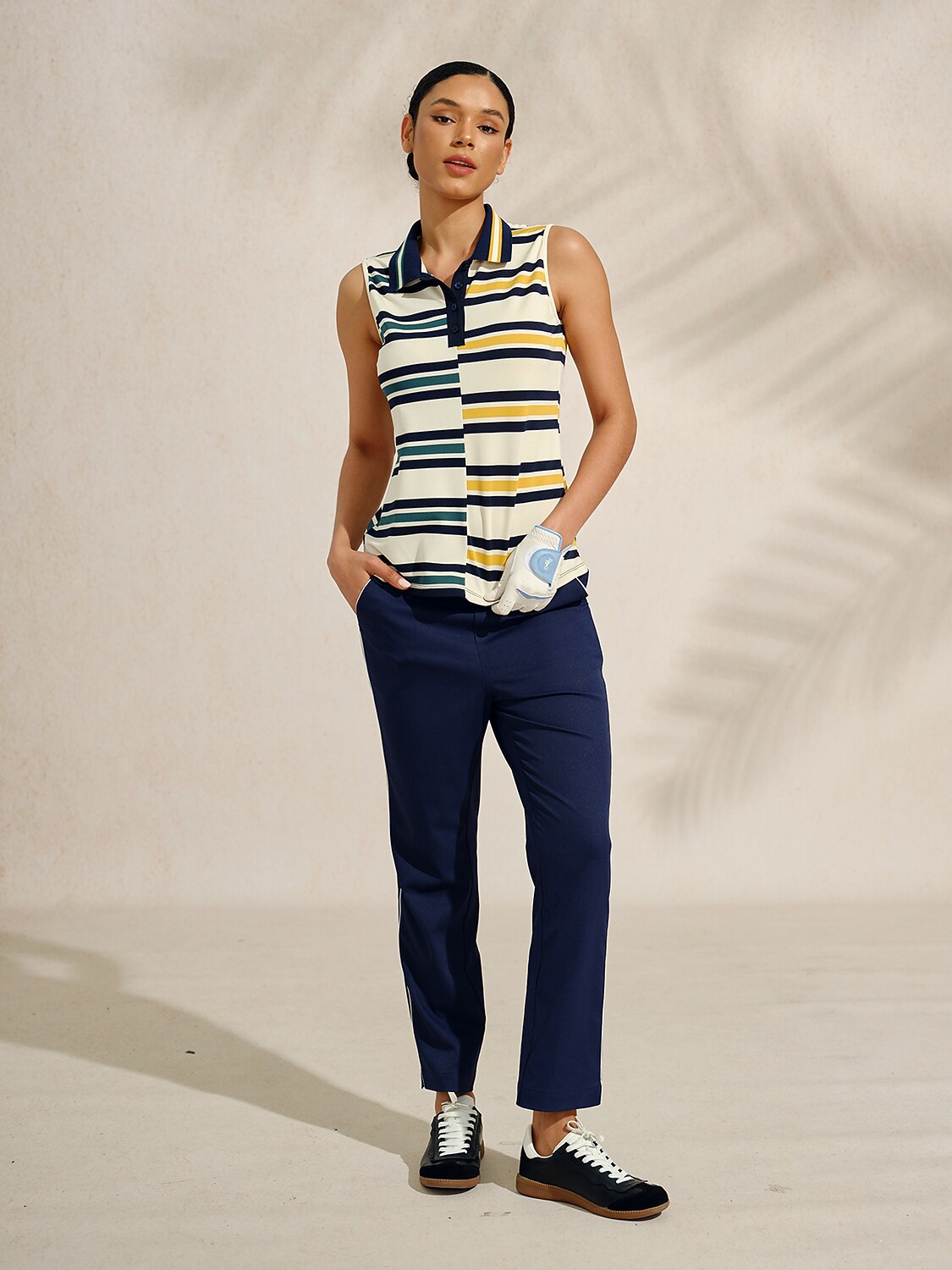 Navycore The Kinetic Stripe Performance Tank