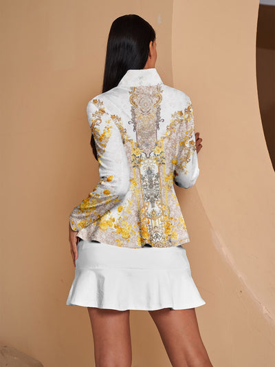 Botanical Energy Ruffle Golf Jacket Sun Protection