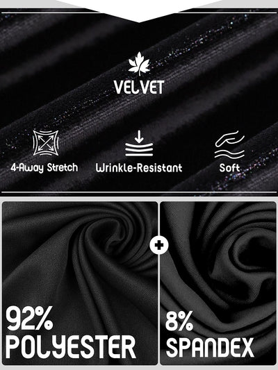 UltraSoft Velvet 40 Inch Stretch Drawstring Wide Leg Pants
