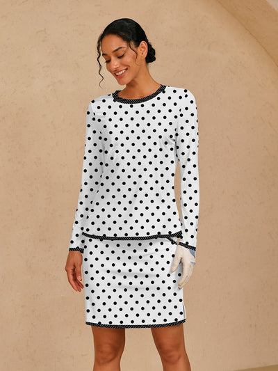 Hyper-prep Silky Ruffle Polo Top UPF50+