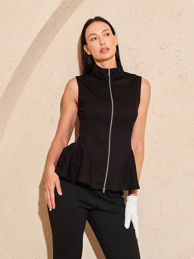 More Than Basic Sleeveless Ruffle Vest UPF50+