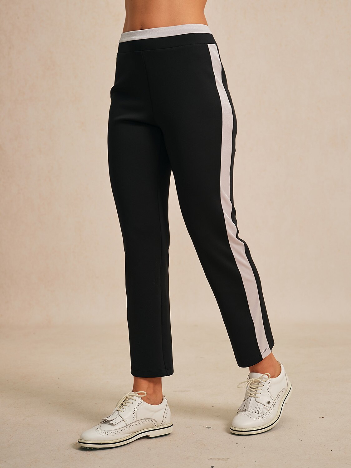 Navycore 39 Inch Stretch Color Block Ankle Pants