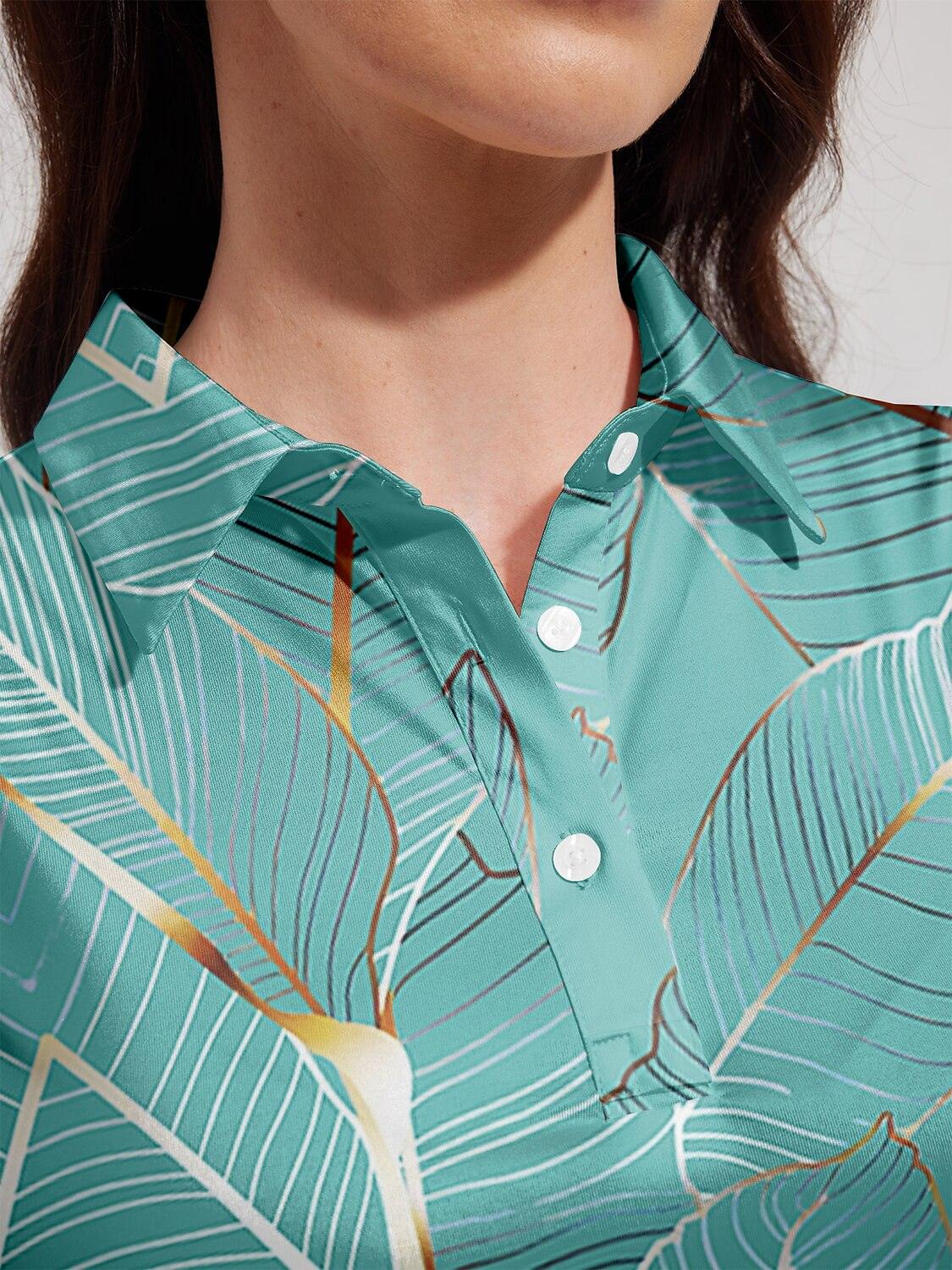 Hyped-up Tropical Polo Top UPF50+