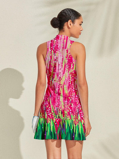 Inked Skins Ruffle 34.5 Inch Dress For Golf Pickleball & Tennis