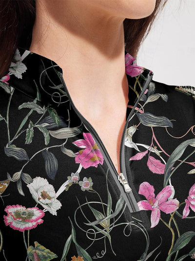 Botanical Energy Short Sleeve 36.5 Inch Dress UPF50+