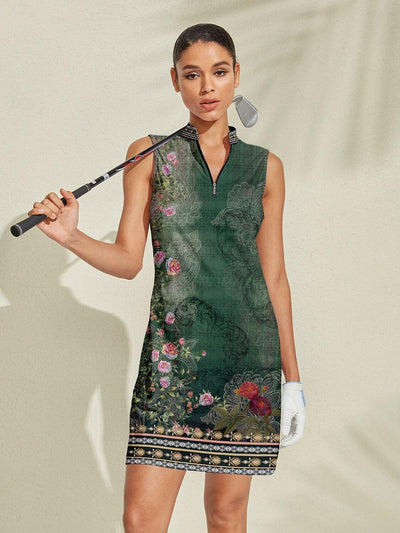 Botanical Energy Sleeveless 36.5 Inch Dress UPF50+