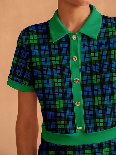 Not So Classic Short Sleeve A-Line 36.5 Inch Dress