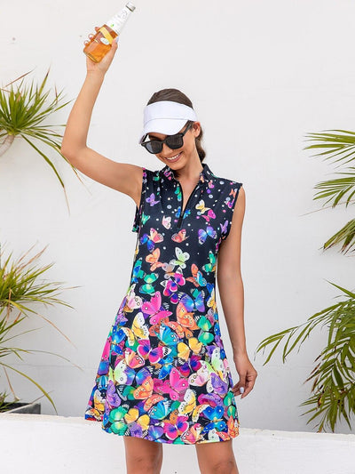 Wildlife Party Sleeveless 36.5 Inch Dress UPF50+