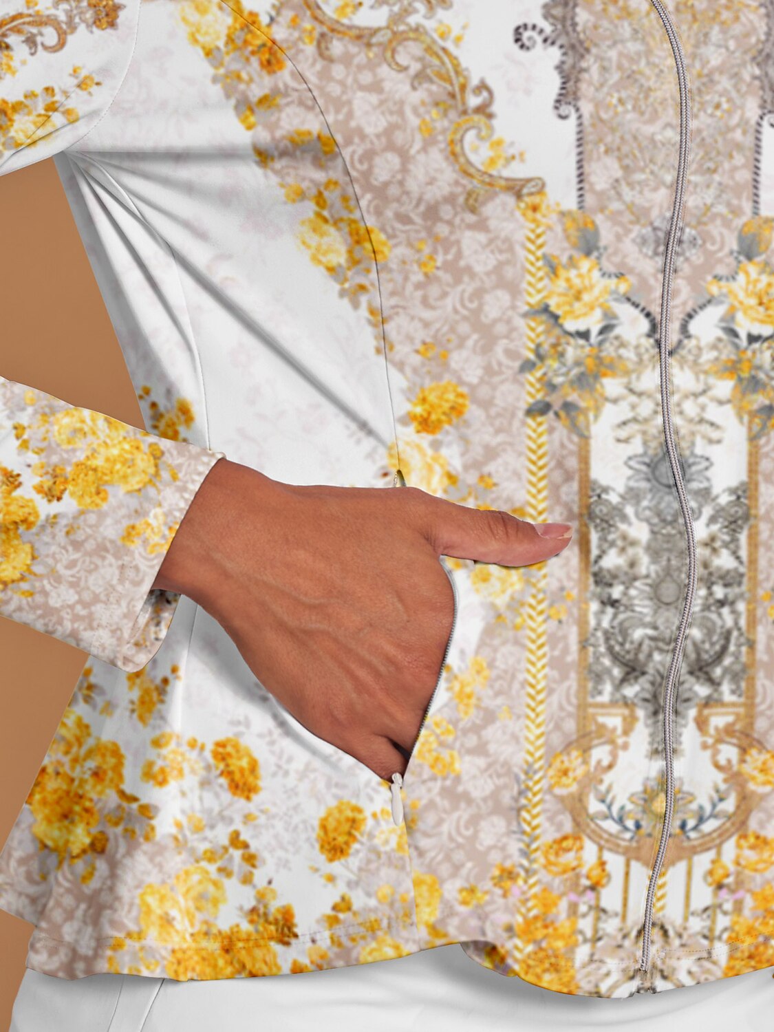 Botanical Energy Ruffle Golf Jacket Sun Protection