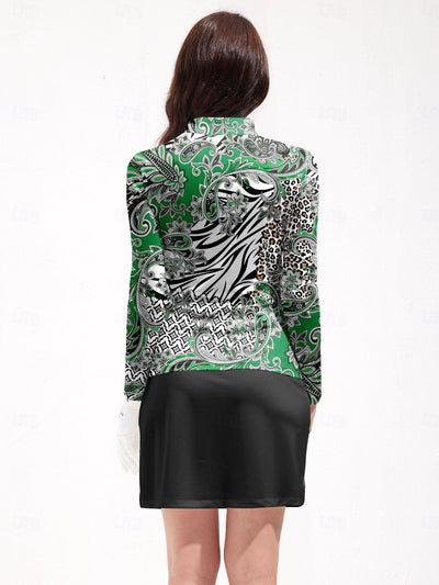 Wildlife Party Golf Shirt Quarterzip UPF50+